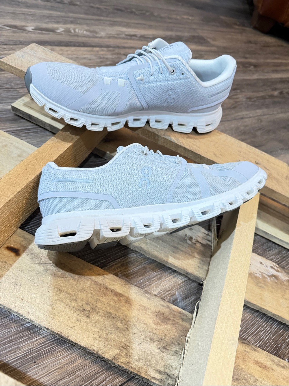 On Cloud Men's Athletic Running Shoes in White